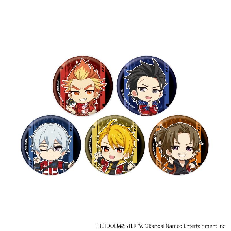 缶バッジ「アイドルマスター SideM」21/サイバーパンクver. コンプリートセット(全5種)(ミニキャライラスト)