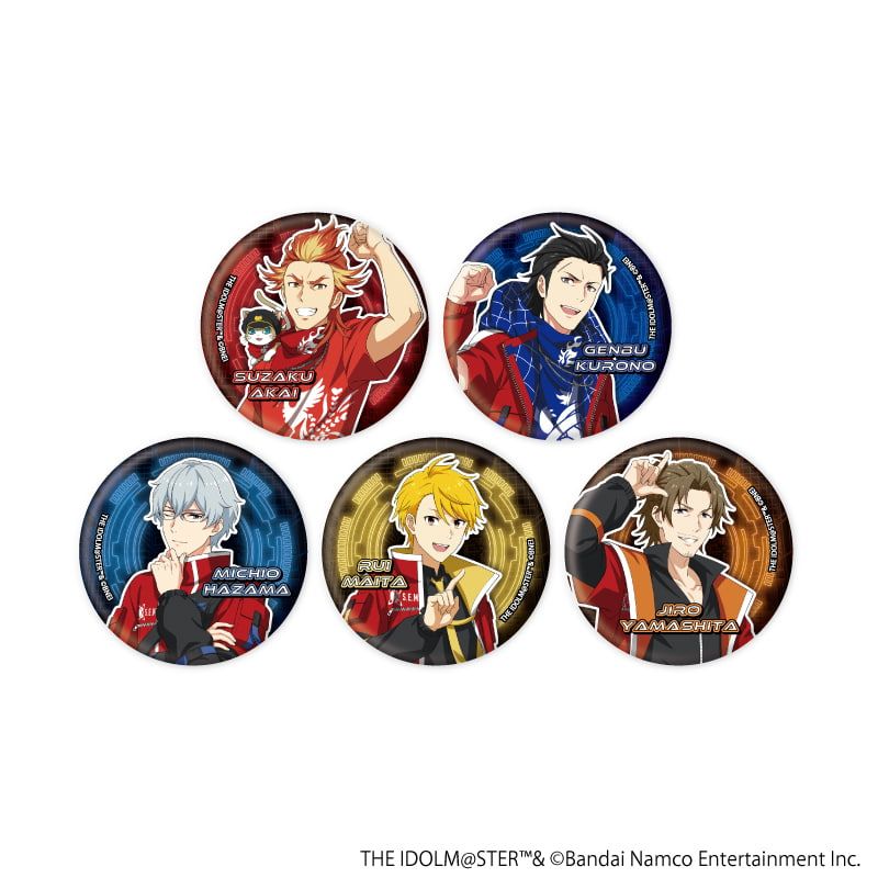 缶バッジ「アイドルマスター SideM」20/サイバーパンクver. コンプリートセット(全5種)(描き下ろしイラスト)