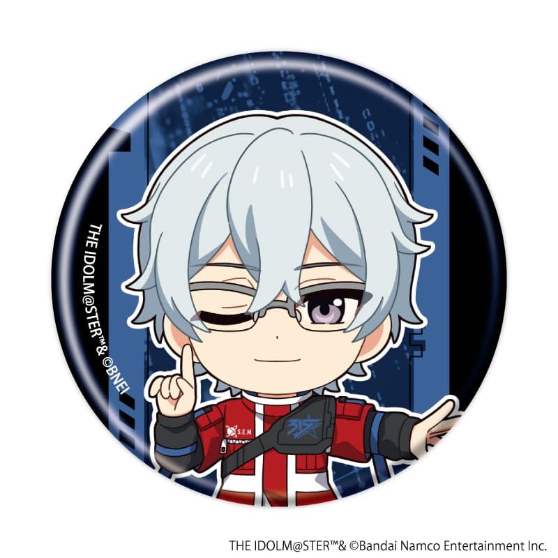 缶バッジ「アイドルマスター SideM」21/サイバーパンクver. トレーディング(5種)(ミニキャライラスト)