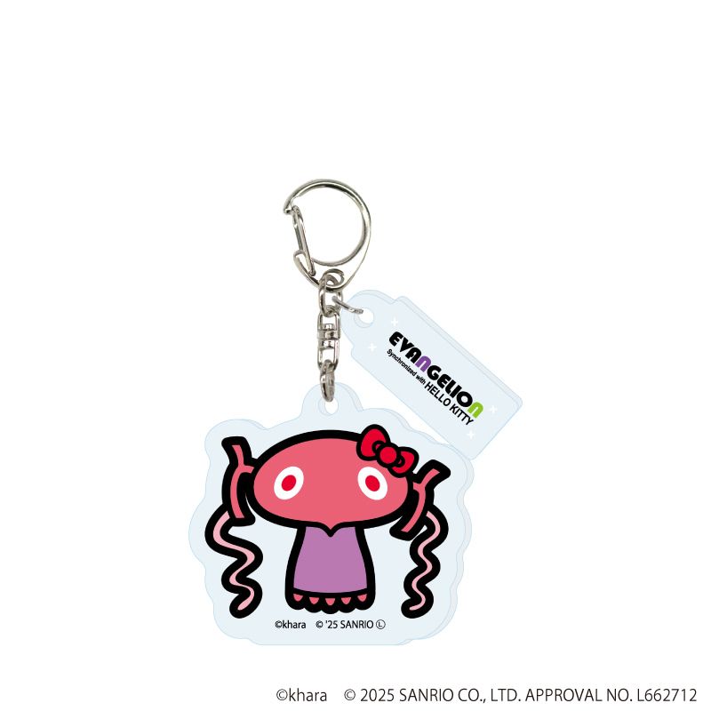 パーツ付きアクリルキーホルダー「エヴァンゲリオン×サンリオキャラクターズ」02/コンプリートセット(全7種)(コラボイラスト)
