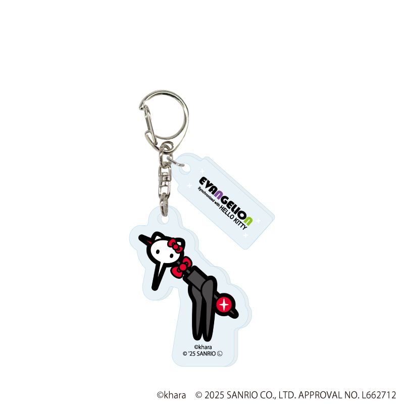 パーツ付きアクリルキーホルダー「エヴァンゲリオン×サンリオキャラクターズ」02/コンプリートセット(全7種)(コラボイラスト)