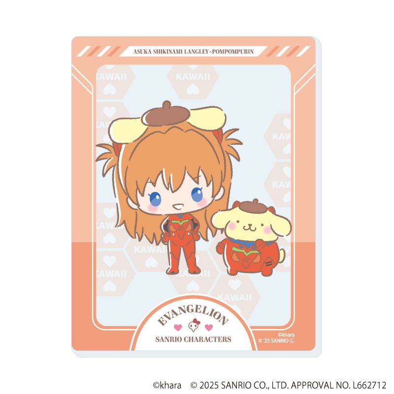 アクリルカード「エヴァンゲリオン×サンリオキャラクターズ」01/コンプリートセット(全5種)(コラボイラスト)