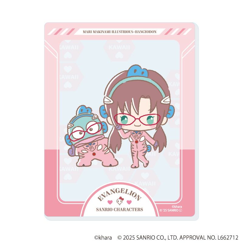 アクリルカード「エヴァンゲリオン×サンリオキャラクターズ」01/コンプリートセット(全5種)(コラボイラスト)