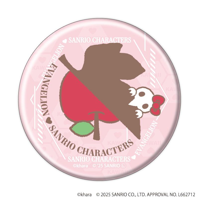 缶バッジ「エヴァンゲリオン×サンリオキャラクターズ」01/コンプリートセット(全7種)(コラボイラスト)