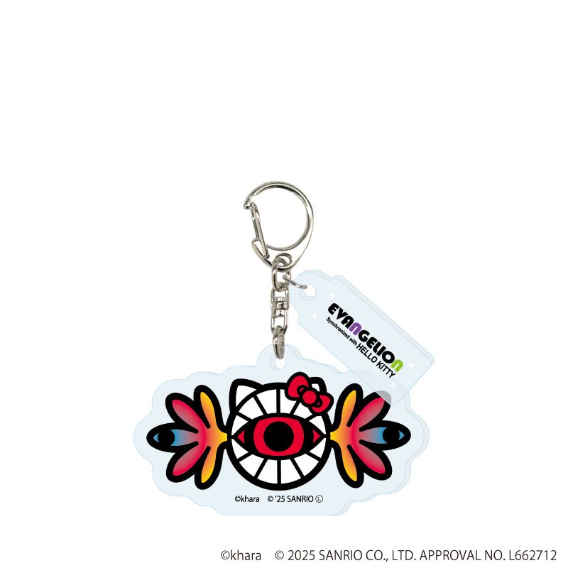 パーツ付きアクリルキーホルダー「エヴァンゲリオン×サンリオキャラクターズ」02/トレーディング(7種)(コラボイラスト)