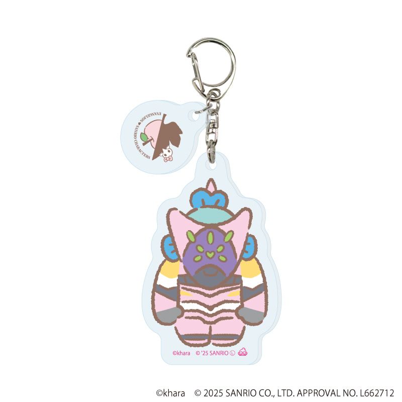 パーツ付きアクリルキーホルダー「エヴァンゲリオン×サンリオキャラクターズ」01/トレーディング(5種)(コラボイラスト)