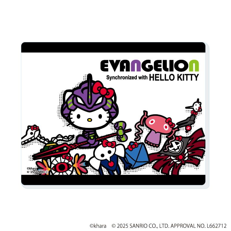 アクリルカード「エヴァンゲリオン×サンリオキャラクターズ」02/トレーディング(5種)(コラボイラスト)