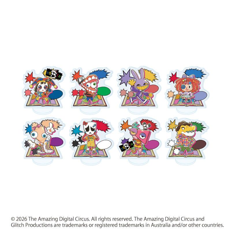アクリルぷちスタンド「アメイジング・デジタル・サーカス」02/カラフルver. コンプリートセット(全8種)(POP Artイラスト)