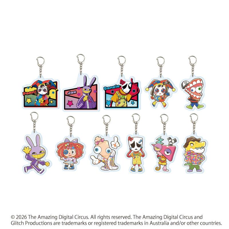 アクリルキーホルダー「アメイジング・デジタル・サーカス」02/カラフルver. ブラインド(11種)(描き起こしイラスト)