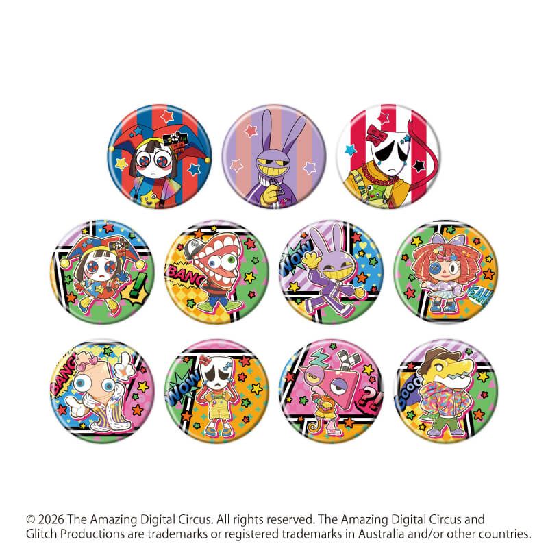 缶バッジ「アメイジング・デジタル・サーカス」02/カラフルver. ブラインド(11種)(描き起こしイラスト)