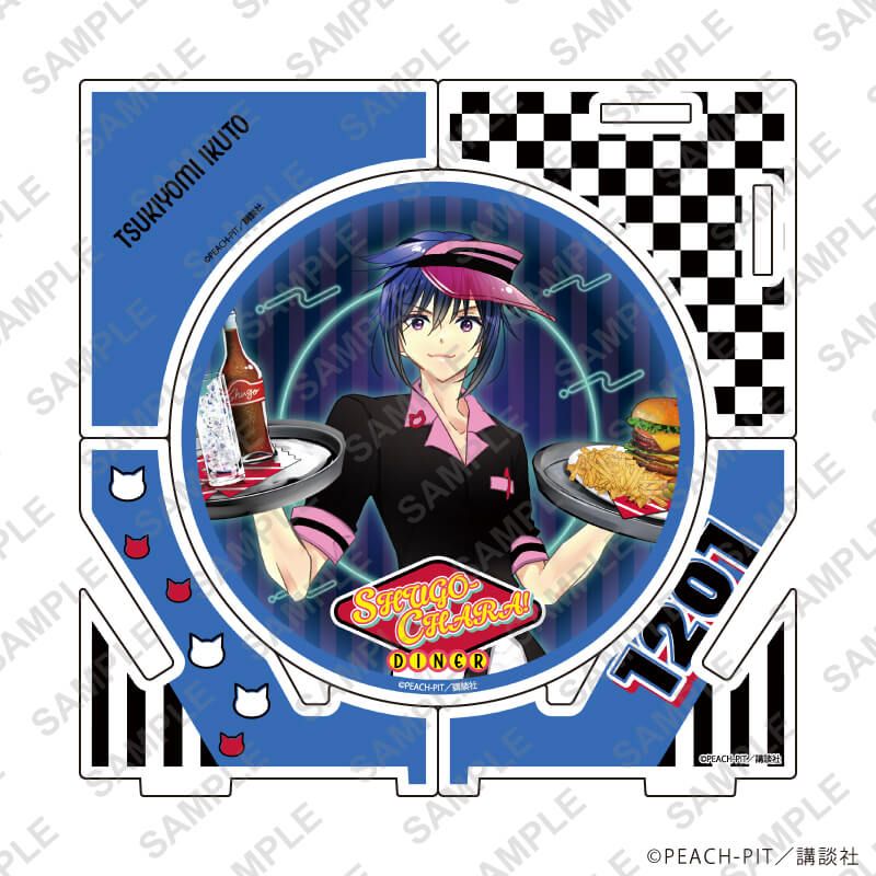 アクリルコースター「しゅごキャラ！」02/月詠イクト アメリカンダイナーver.(描き下ろしイラスト)