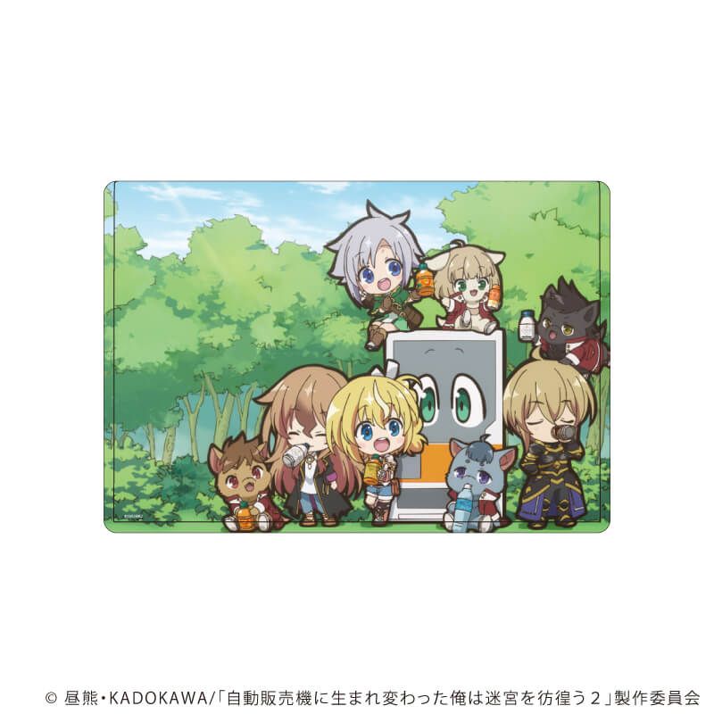 キャラクリアケース「自動販売機に生まれ変わった俺は迷宮を彷徨う」01/集合デザイン(場面写イラスト)