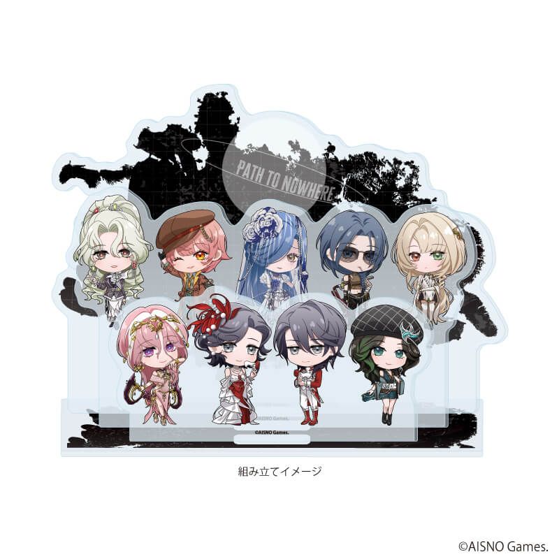 アクリルジオラマ「無期迷途」01/集合デザイン(ミニキャライラスト)