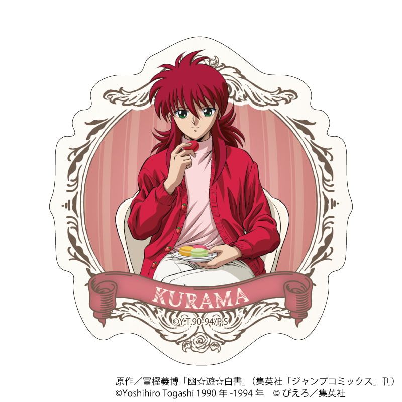 ダイカットスマホステッカー「幽☆遊☆白書」15/蔵馬 ドルチェver.(描き下ろしイラスト)