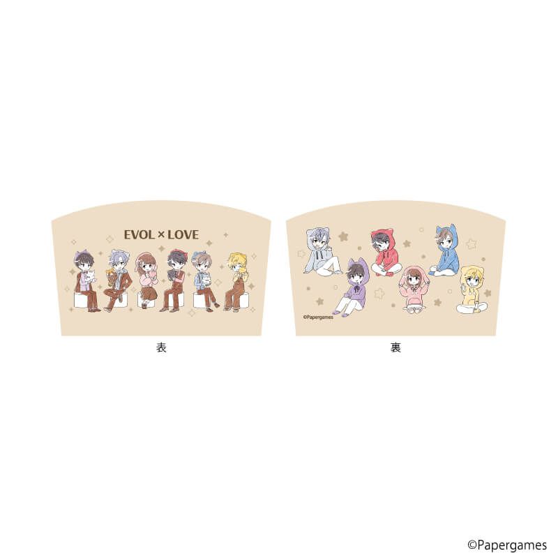 サテンポーチ「恋とプロデューサー～EVOL×LOVE～」01/集合デザイン(グラフアートイラスト)