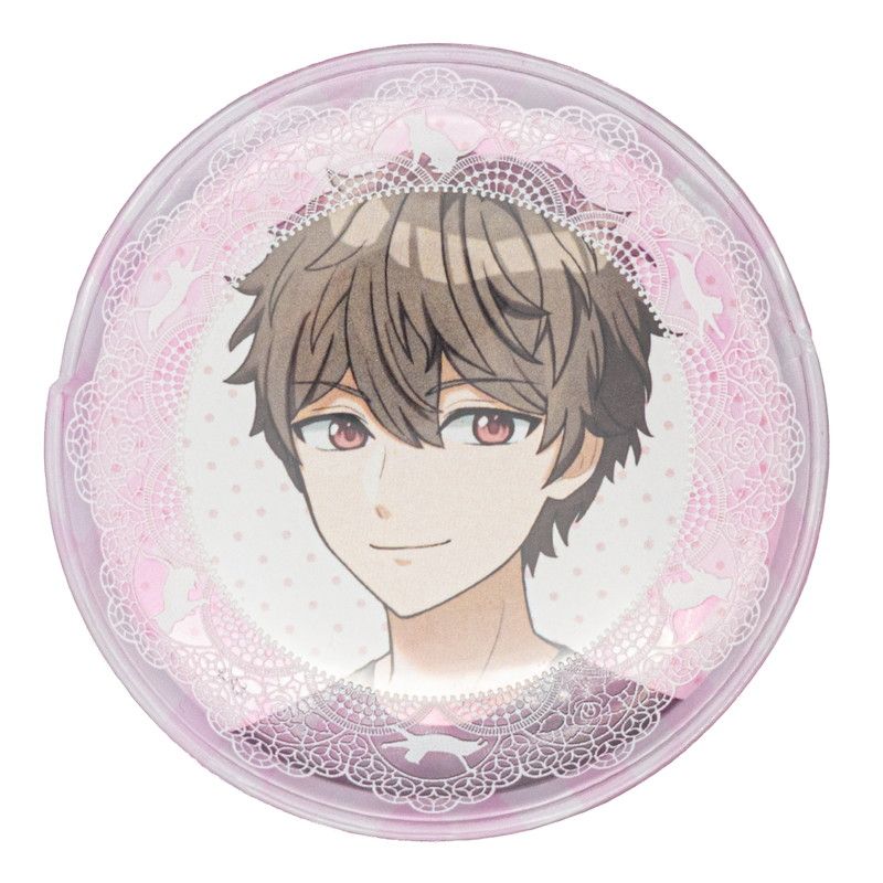 57mm缶デコカバー160/猫柄レース(ピンク)【推し活】