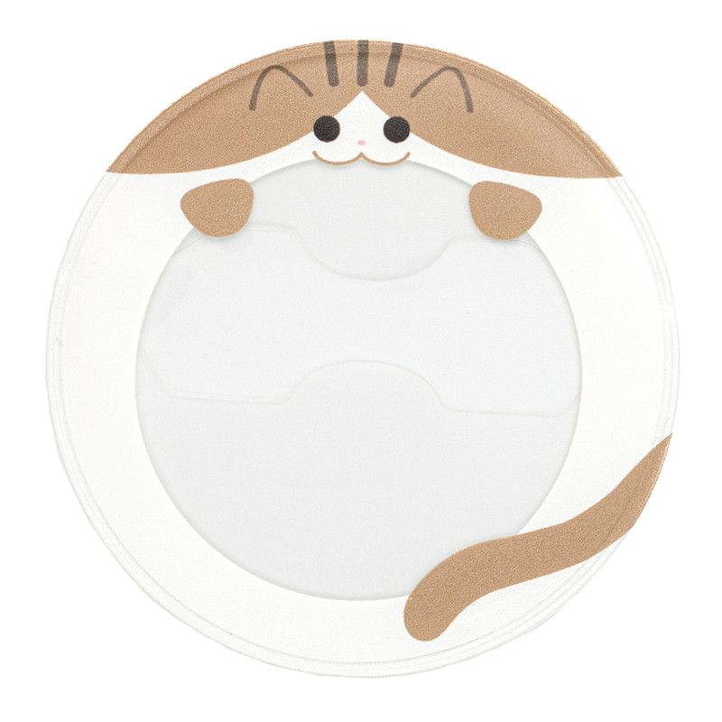 57mm缶デコカバー154/ぱくっとキジしろねこ【推し活】