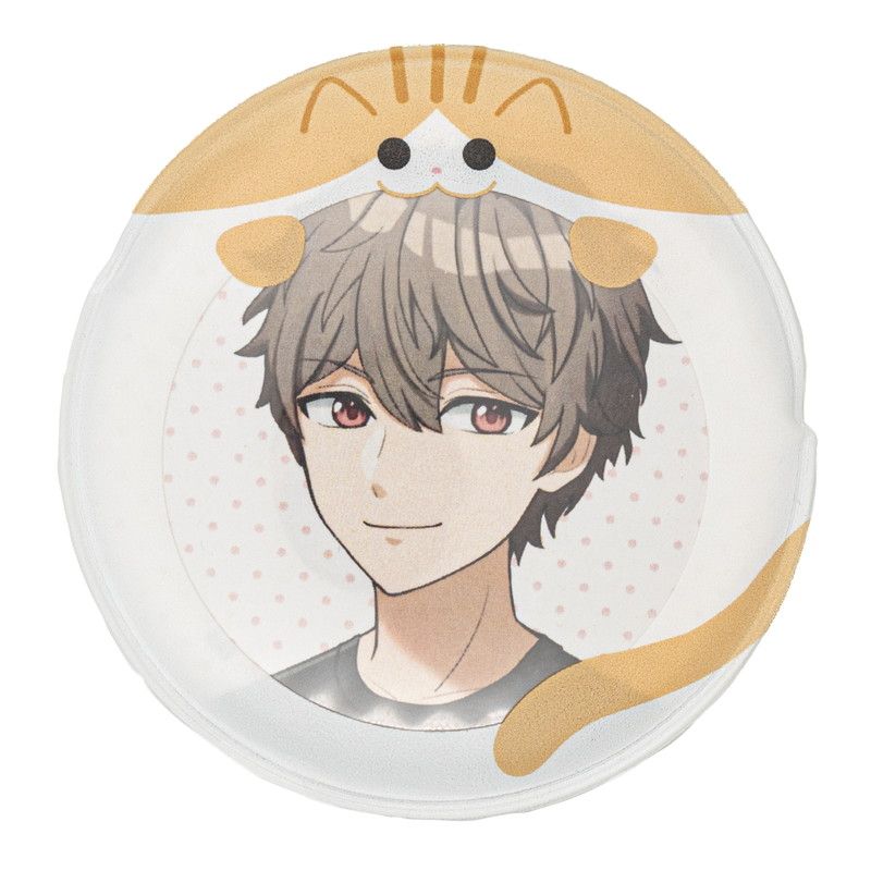 57mm缶デコカバー153/ぱくっと茶しろねこ【推し活】