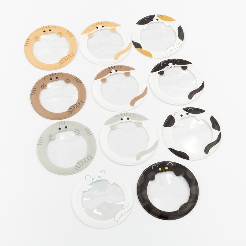 57mm缶デコカバー152/ぱくっとハチワレねこ【推し活】