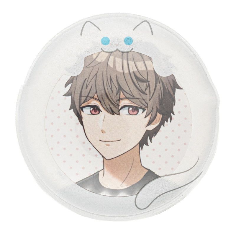 57mm缶デコカバー148/ぱくっとしろねこ【推し活】