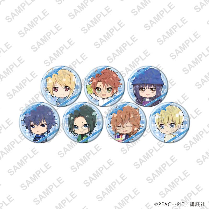 ホログラム缶バッジ(57mm)「しゅごキャラ！」12/ホワイトデーver. ブラインド(7種)(ミニキャライラスト)