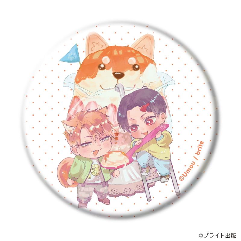 ホログラム缶バッジ(57mm)「Tulle Ice Cream Factory -7th Anniversary-」04/コンプリートセット(全6種)(描き下ろしイラスト)