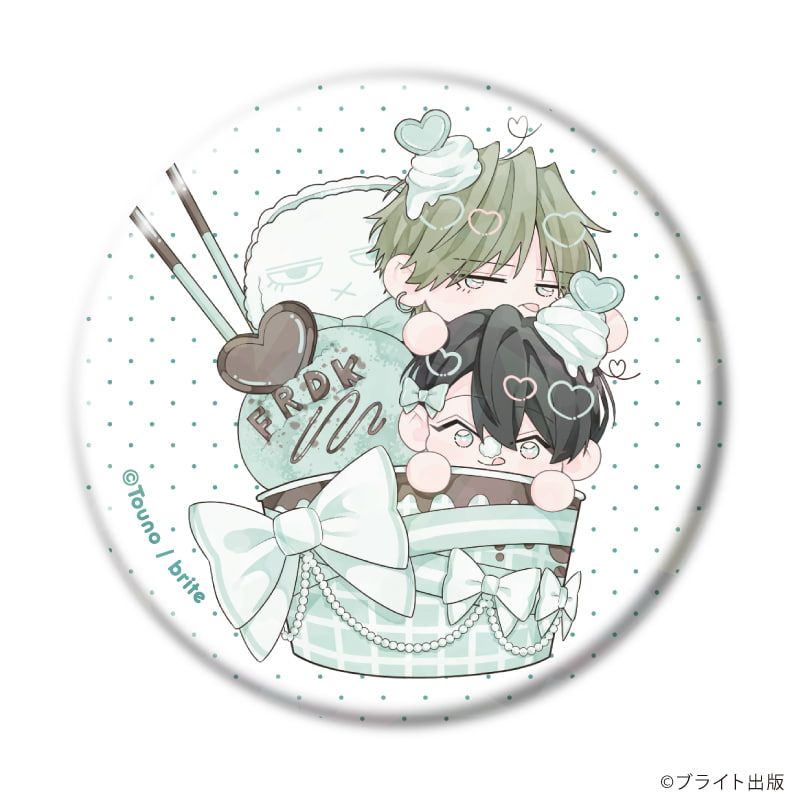 ホログラム缶バッジ(57mm)「Tulle Ice Cream Factory -7th Anniversary-」04/コンプリートセット(全6種)(描き下ろしイラスト)