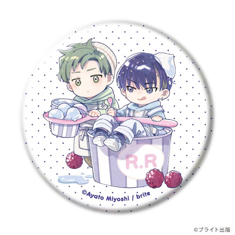 ホログラム缶バッジ(57mm)「Tulle Ice Cream Factory -7th Anniversary-」04/コンプリートセット(全6種)(描き下ろしイラスト)