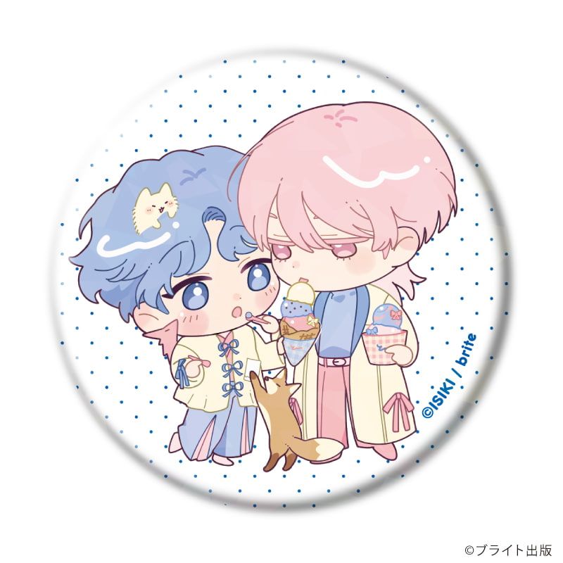 ホログラム缶バッジ(57mm)「Tulle Ice Cream Factory -7th Anniversary-」02/コンプリートセット(全7種)(描き下ろしイラスト)