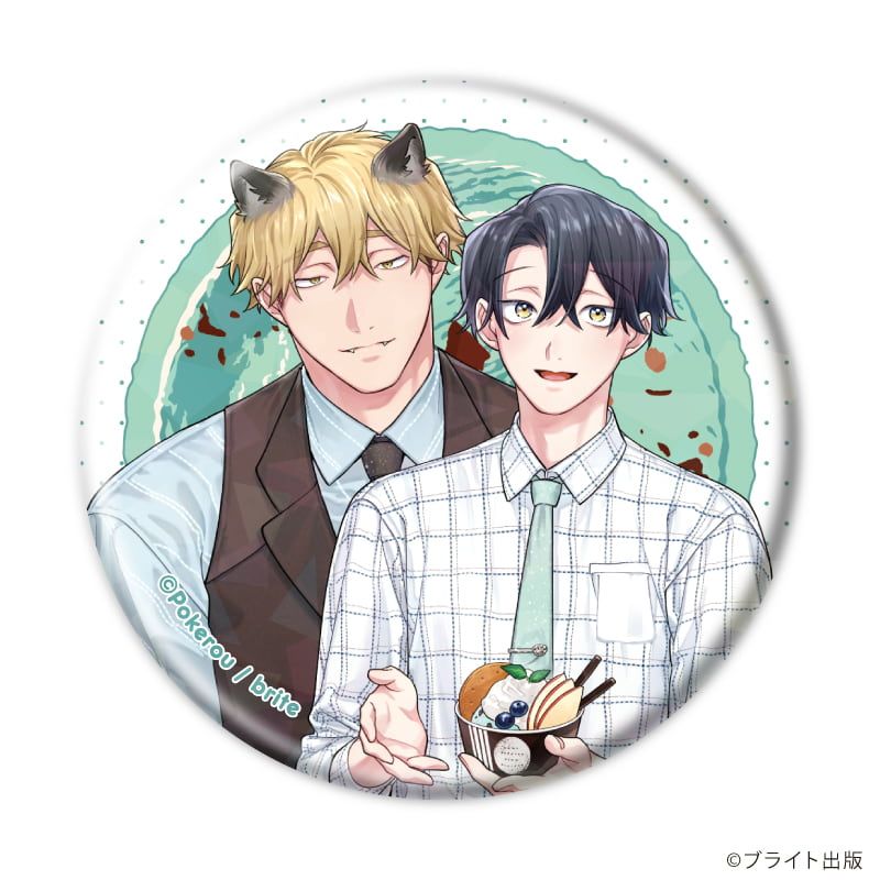 ホログラム缶バッジ(57mm)「Tulle Ice Cream Factory -7th Anniversary-」01/コンプリートセット(全7種)(描き下ろしイラスト)