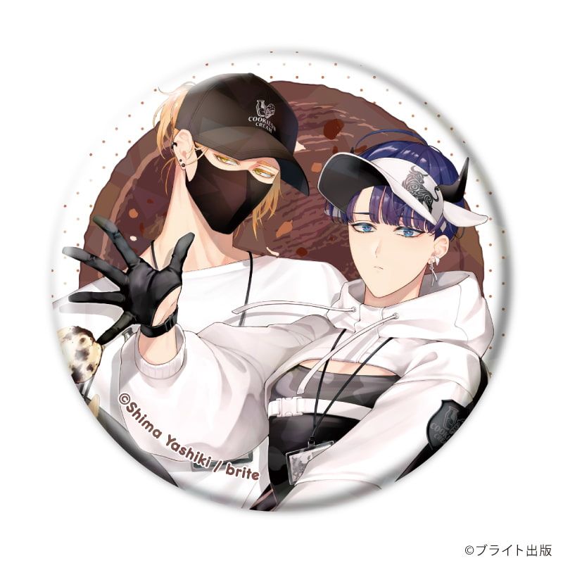 ホログラム缶バッジ(57mm)「Tulle Ice Cream Factory -7th Anniversary-」01/コンプリートセット(全7種)(描き下ろしイラスト)