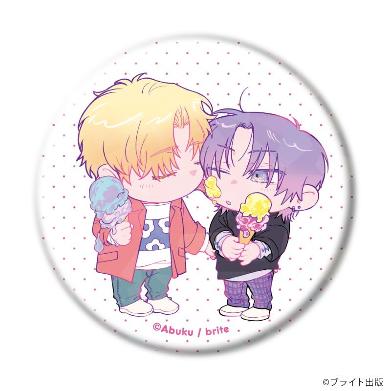 ホログラム缶バッジ(57mm)「Tulle Ice Cream Factory -7th Anniversary-」03/ブラインド(6種)(描き下ろしイラスト)