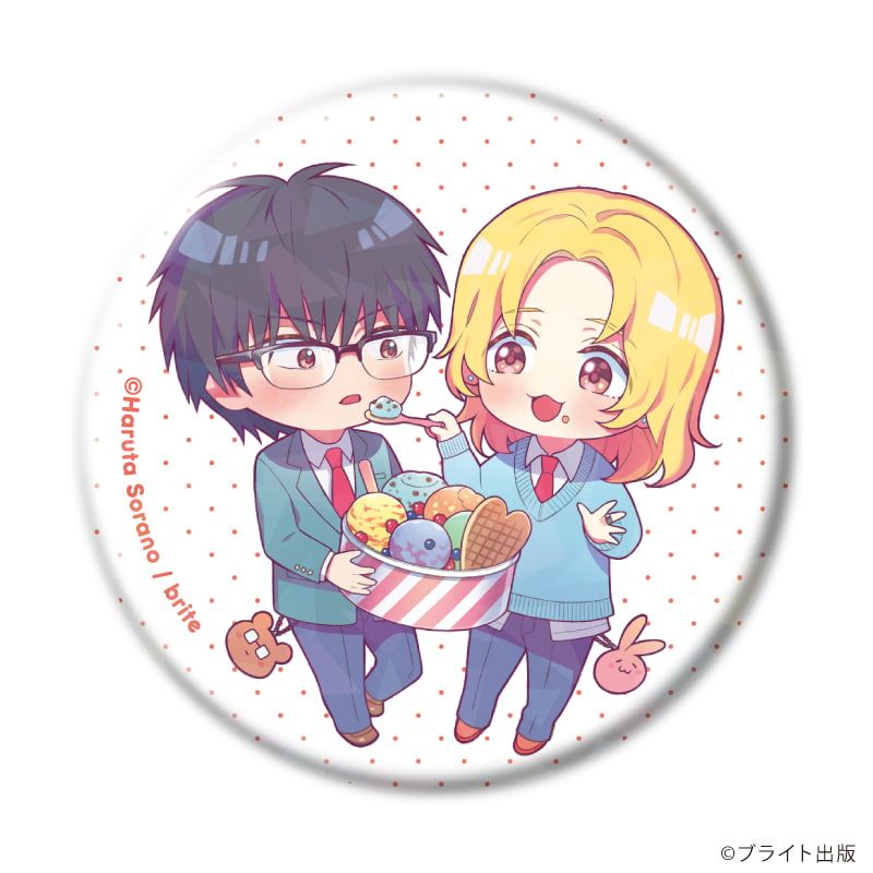 ホログラム缶バッジ(57mm)「Tulle Ice Cream Factory -7th Anniversary-」02/ブラインド(7種)(描き下ろしイラスト)