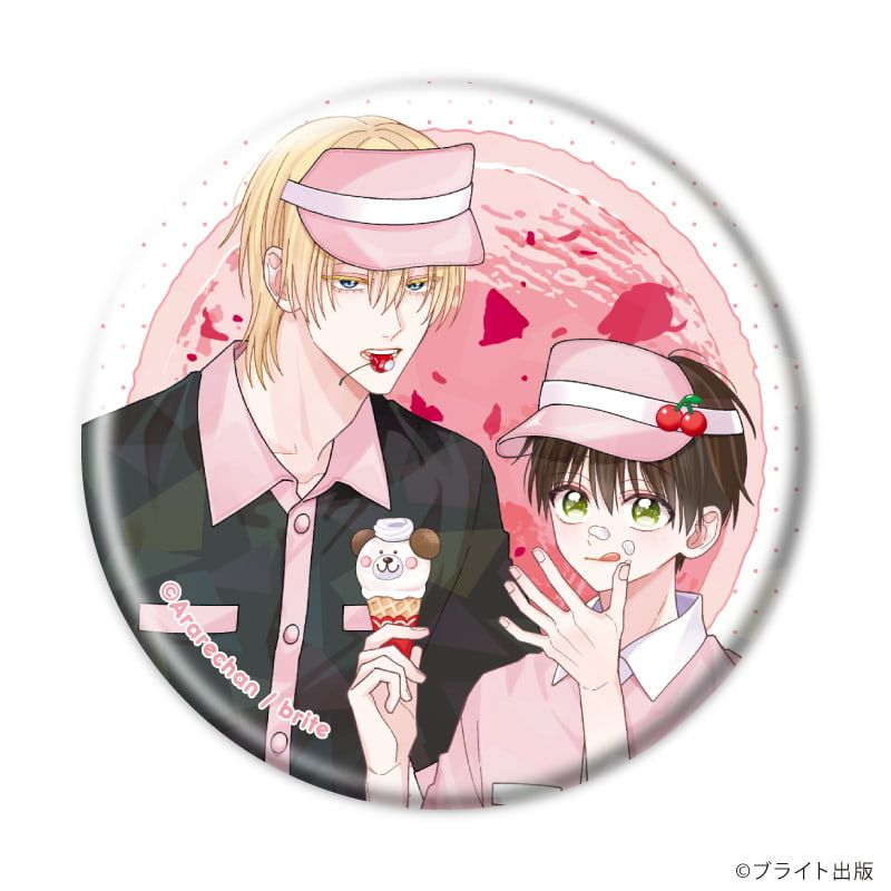 ホログラム缶バッジ(57mm)「Tulle Ice Cream Factory -7th Anniversary-」01/ブラインド(7種)(描き下ろしイラスト)