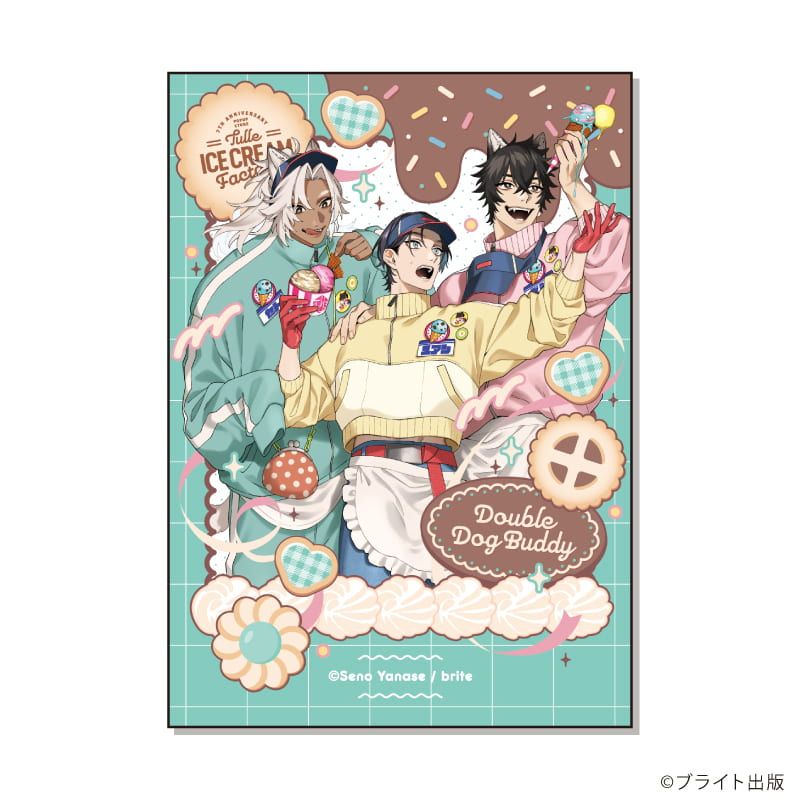 ミニブロマイド「Tulle Ice Cream Factory -7th Anniversary-」01/ブラインド(7種)(描き下ろしイラスト)