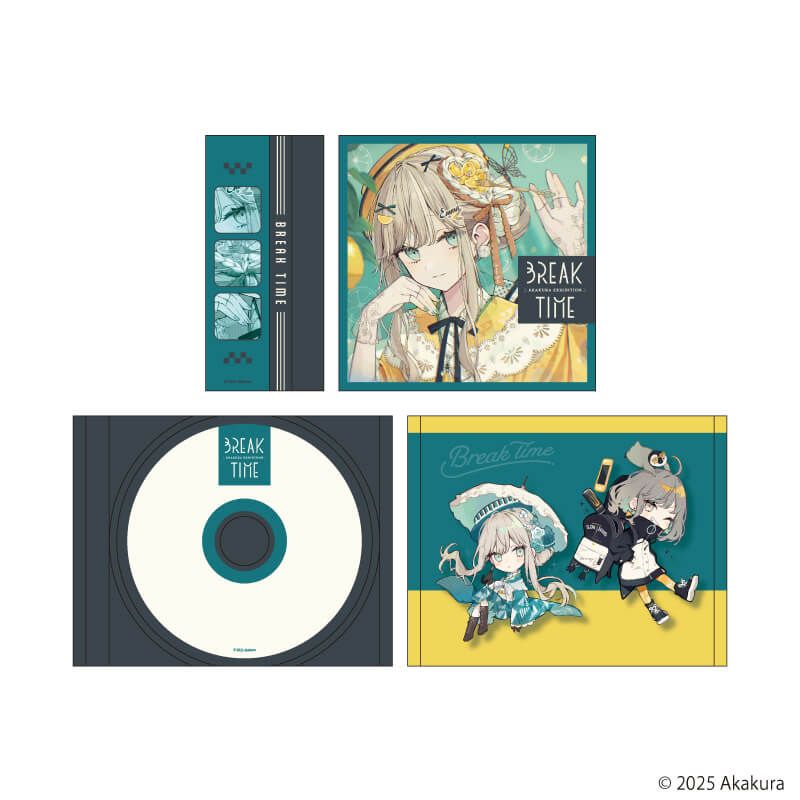 CDケース入りメモ「赤倉個展『BREAK TIME』」03/Plaisir(公式イラスト)