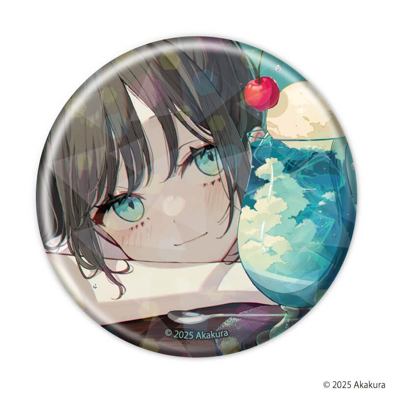 ホログラム缶バッジ(57mm)「赤倉個展『BREAK TIME』」01/コンプリートBOX(全14種)(公式&描き下ろしイラスト)