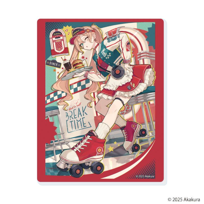 アクリルカード「赤倉個展『BREAK TIME』」01/ブラインド(14種)(公式&描き下ろしイラスト)