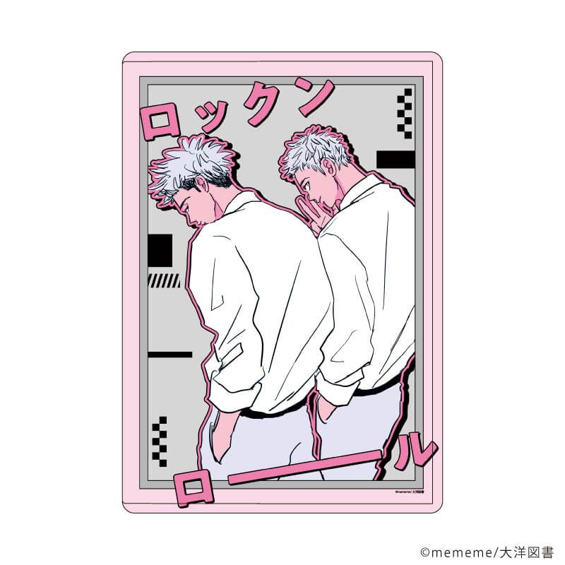 キャラクリアケース「mememe先生」02/ロックンロール(公式イラスト)