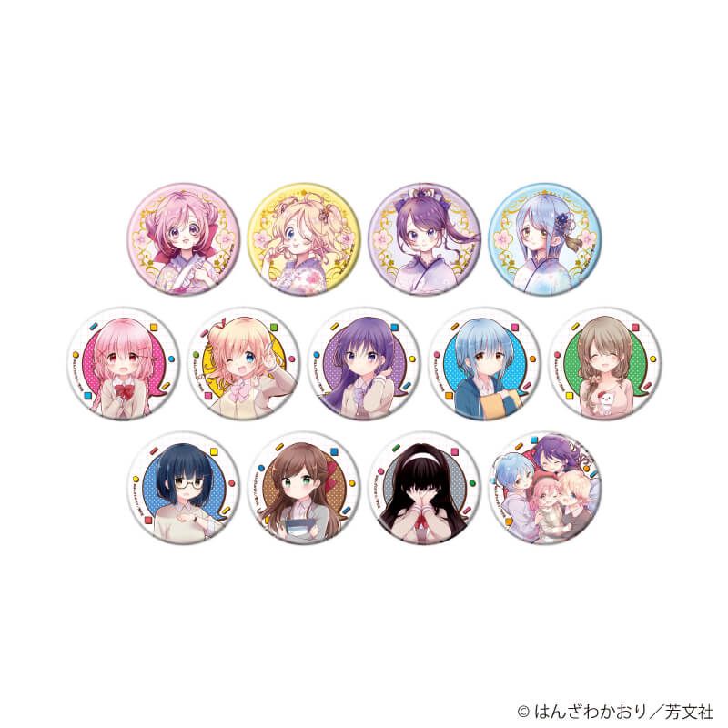 缶バッジ「こみっくがーるず」03/ブラインド(13種)(公式&描き下ろしイラスト)