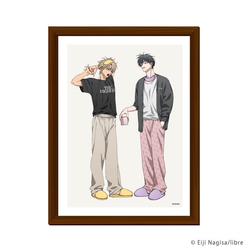 高精細複製原画（額付き）「歌舞伎町バッドトリップ」01/池田＆リオ(描き下ろしイラスト)