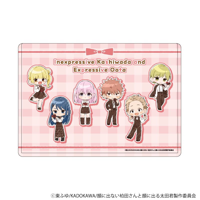 キャラクリアケース「TVアニメ『顔に出ない柏田さんと顔に出る太田君』」03/集合デザイン バレンタインver.(グラフアートイラスト)