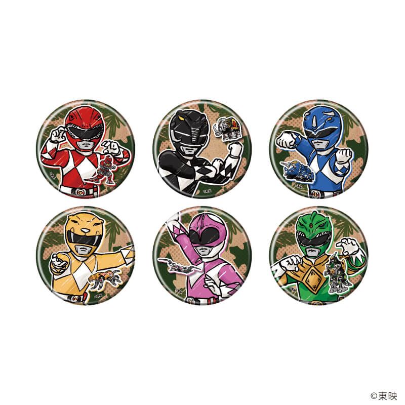 缶バッジ「恐竜戦隊ジュウレンジャー」01/ブラインド(6種)(グラフアートイラスト)