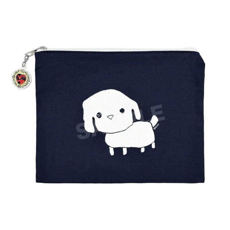 浩然が描いた犬ポーチ