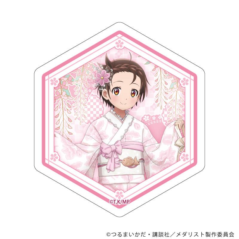 ダイカットステッカー「TVアニメ『メダリスト』」01/結束いのり(描き下ろしイラスト)