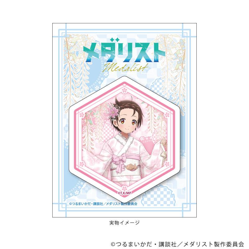 ダイカットステッカー「TVアニメ『メダリスト』」01/結束いのり(描き下ろしイラスト)