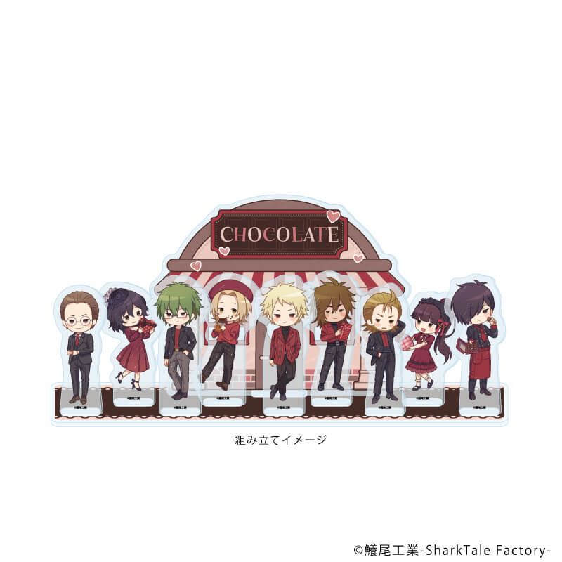 アクリルジオラマ「細胞神曲」06/バレンタインver.(グラフアートイラスト)