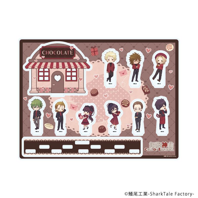 アクリルジオラマ「細胞神曲」06/バレンタインver.(グラフアートイラスト)