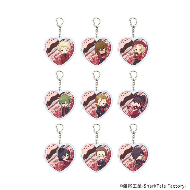 アクリルキーホルダー「細胞神曲」05/バレンタインver. コンプリートセット(全9種)(グラフアートイラスト)