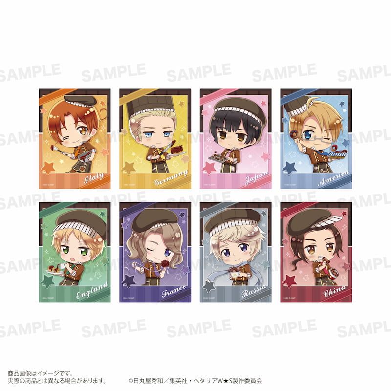 アニメ「ヘタリア World★Stars」ミニカードセット（きゃらほっぴん！）ショコラティエver.